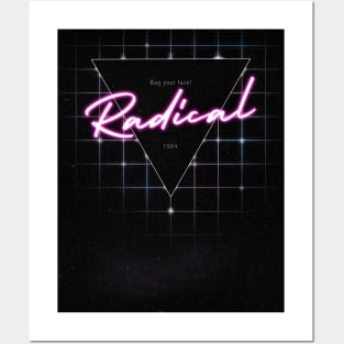 Radical 80s Bag Your Face Posters and Art